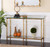 Elenio Glass Console Table - Size: 82H x 137W x 31D (cm) - Coastal style Elenio Glass Console Table - Size: 82H x 137W x 31D (cm) - Coastal style