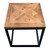Arras Metal Parquet Side Table - Reclaimed Wood - Industrial style- Assembly Required Arras Metal Parquet Side Table - Reclaimed Wood - Industrial style- Assembly Required
