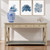 Xavier Console Table - Weathered Oak - Hamptons style
