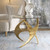 Graciano Glass Side Table - Size: 67H x 71W x 71D (cm) - Mid-Century Modern style Graciano Glass Side Table - Size: 67H x 71W x 71D (cm) - Mid-Century Modern style