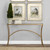 Alayna Gold Console Table - Size: 84H x 122W x 26D (cm) - Mid-Century Modern style