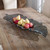 Smoked Leaf Glass Tray - Size: 11H x 109W x 42D (cm) - Contemporary style