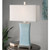Cantarana Blue Gray Table Lamp - Size: 74H x 43W x 23D (cm) - Contemporary style