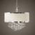 Fascination 3 Light Silken Drum Pendant - Size: 58H x 56W x 56D (cm) - Mid-Century Modern style