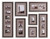 Massena Photo Frame Collage, S/7 Contemporary style Photo Frame Decor