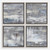 Shades Of Gray Hand Painted Art S/4 Mid-Century Modern style Painting Decor Shades Of Gray Hand Painted Art S/4 Mid-Century Modern style Painting Decor