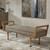 Waylon Mid-Century Modern Bench - Size: 58H x 151W x 51D (cm) - Mid-Century Modern style Waylon Mid-Century Modern Bench - Size: 58H x 151W x 51D (cm) - Mid-Century Modern style