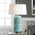 Rila Distressed Teal Table Lamp - Size: 81H x 48W x 33D (cm) - Coastal style