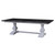 Provincial Trestle Dining Table 3m - Architectural White Light Distressed / Dior Grey - Size: 305H x 120W x 76D (cm) - French Provincial style Provincial Trestle Dining Table 3m - Architectural White Light Distressed / Dior Grey - Size: 305H x 120W x 76D (cm) - French Provincial style