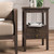 Eton 2 Drawer Side Table w/ Pull Out Shelf - Cocoa - Size: 69H x 42W x 32D (cm) - Craftsman style Eton 2 Drawer Side Table w/ Pull Out Shelf - Cocoa - Size: 69H x 42W x 32D (cm) - Craftsman style