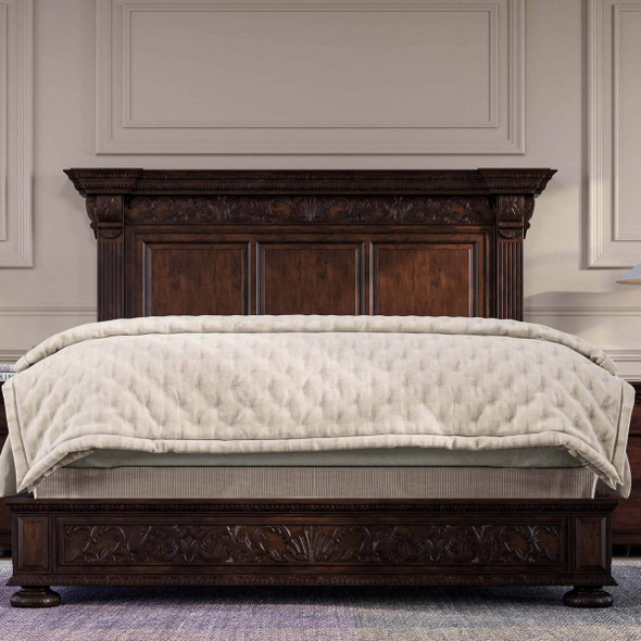 Charleston King Bed - Size: 183H x 236W x 229D (cm)
