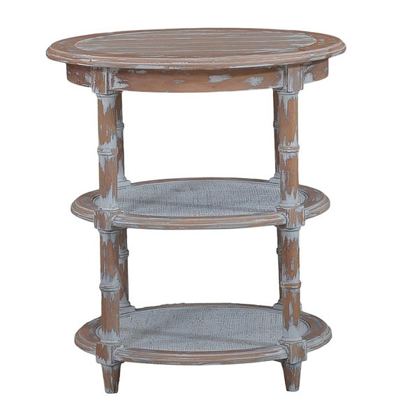 Martinique Round Side Table - Solid Timber Oriental style Living Room furniture