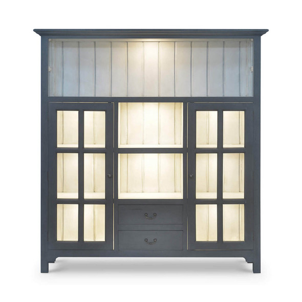 Aries Kitchen Cupboard 2 Drawer w/ 9 LED - Solid Timber Craftsman style Dining Room furniture