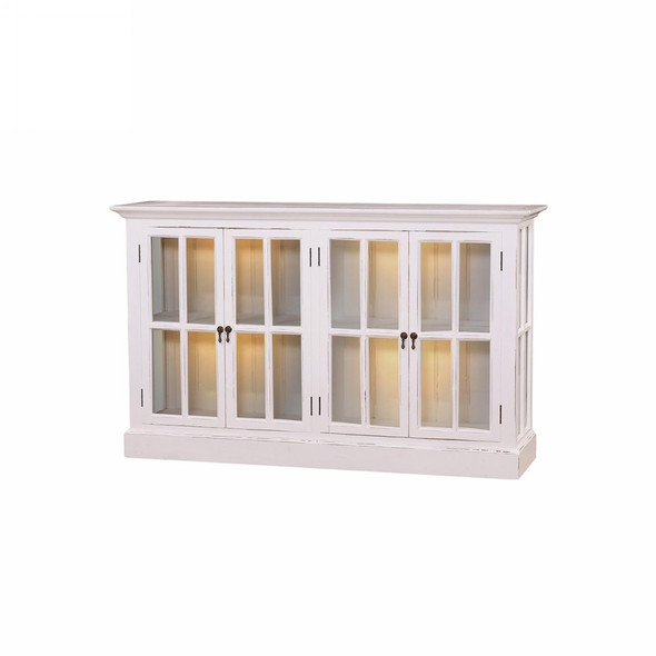 Cape Cod Media Stand w/ 4 LED - Size: 92H x 152W x 41D (cm) - Coastal style