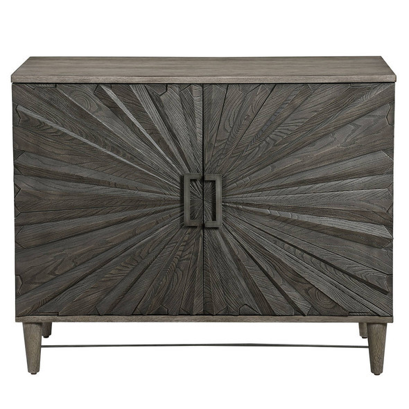 Shield Gray Oak 2 Door Cabinet - 25085