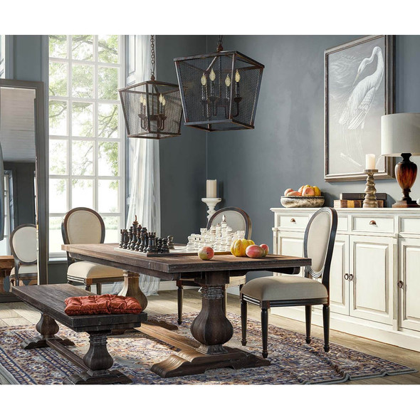 Provincial Trestle Dining Table 3m - Size: 76H x 300W x 120D (cm) - French Provincial style