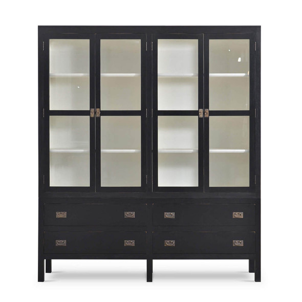 Kagu 4 Door Cabinet - Solid Timber Mid-Century Modern style Dining Room furniture