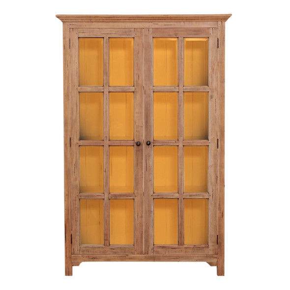 Aries Glass Door Bookcase w/ 4 LED - Solid Timber Craftsman style Dining Room furniture
