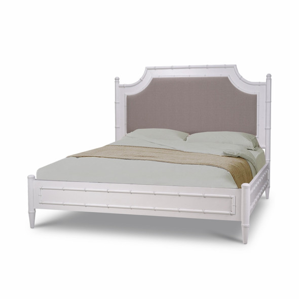 Chelsea Upholstered Bed Queen - Solid Timber Oriental style Bedroom furniture