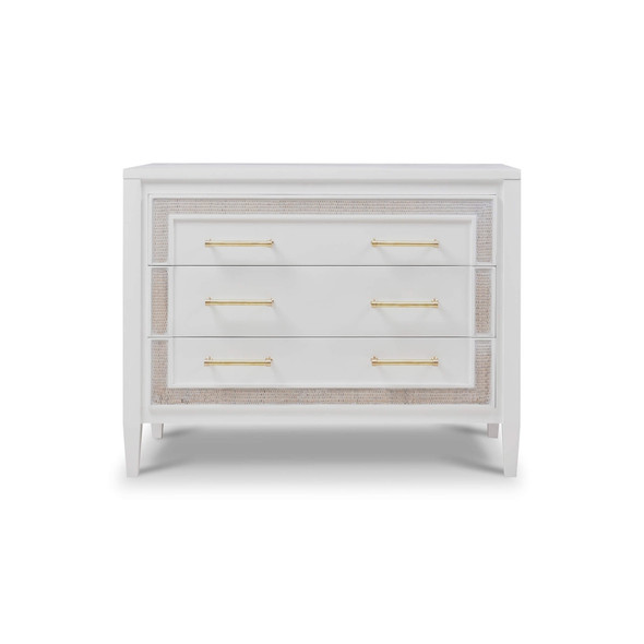 Belgravia 3 Drawer Dresser w/ Rattan - Solid Timber Contemporary style Bedroom furniture