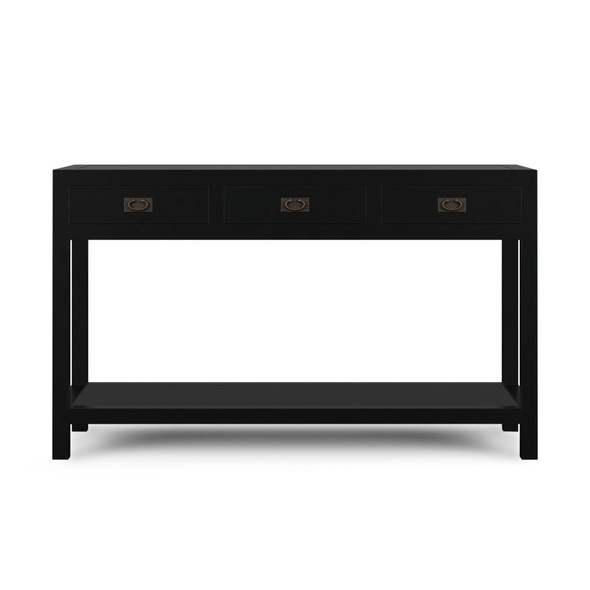 Kagu Console Table - Batavia Black - Size: 81H x 152W x 46D (cm) - Mid-Century Modern style