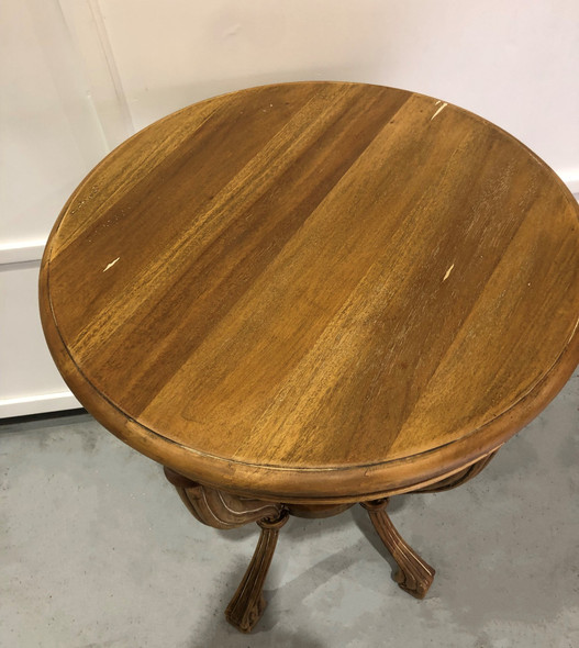 Hooves Round Table - Antique White Cloud - Solid Timber French Provincial style Living Room furniture