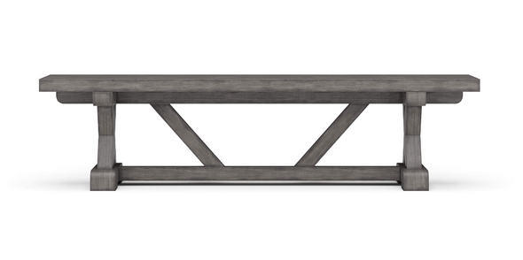 Hamptons X-Base Dining Table 3m - Smokey Grey - Solid Timber French Provincial style Dining Room furniture