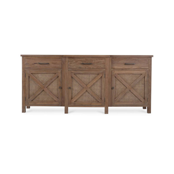 Silvia 3 Door Sideboard - Solid Timber Hamptons style Dining Room furniture