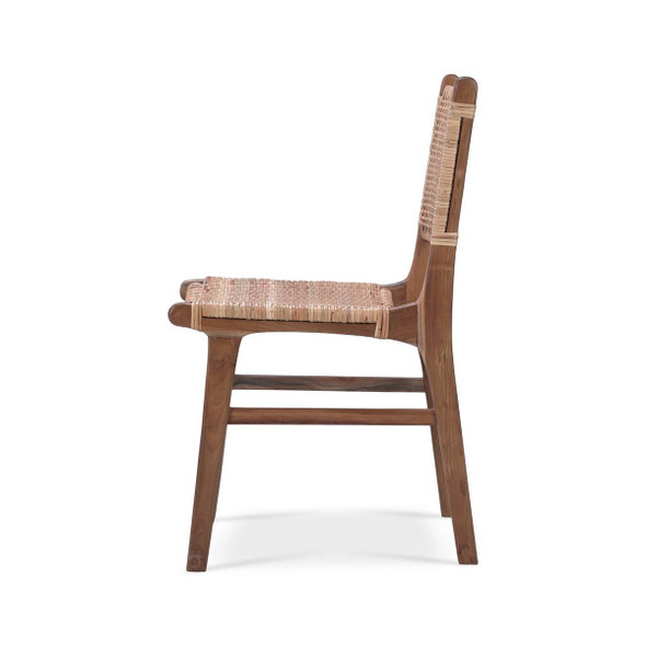 Logan Dining Chair w/ Rattan - Solid Timber Hamptons style Dining Room furniture