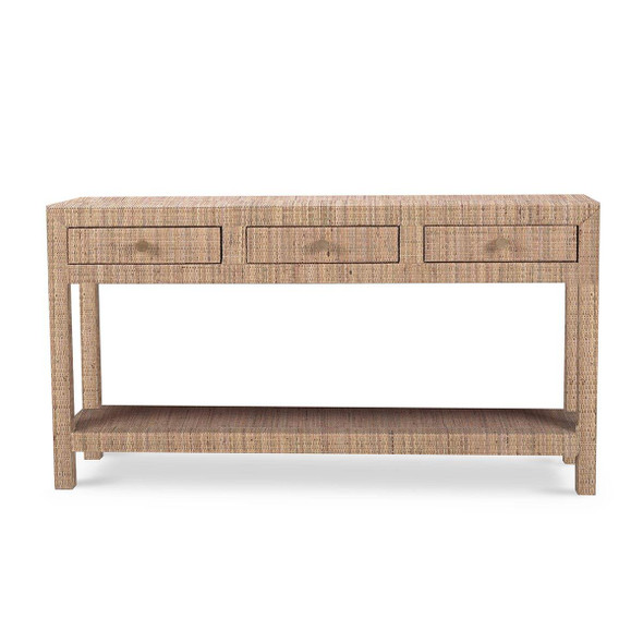 Kagu Console Table w/ Rattan - Solid Timber Mid-Century Modern style Living Room furniture