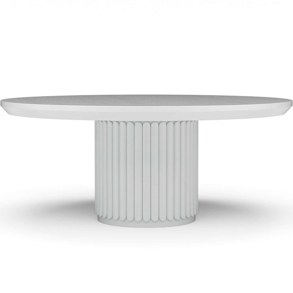 Portobello Round Dining Table 180cm - Size: 76H x 183W x 183D (cm) - Mediterranean style