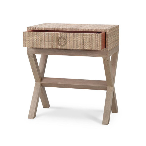 Renoir Rattan Bedside - Solid Timber Mid-Century Modern style Bedroom furniture