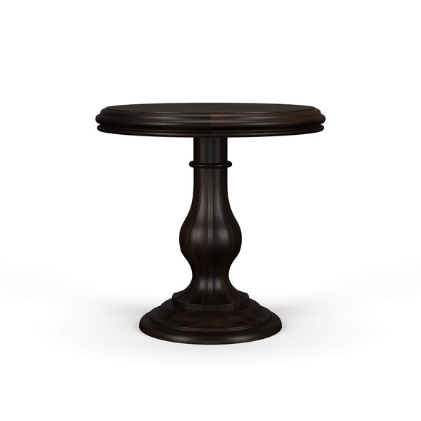 French Quarter Side Table - Vintage Black - Size: 69H x 72W x 72D (cm) - French Provincial style