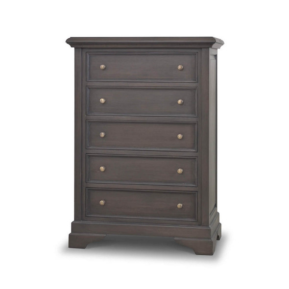 Huntley 5 Drawer Chest - Size: 150H x 105W x 56D (cm) - Farmhouse style