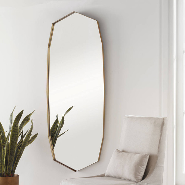 Vault Oversized Angular Mirror - Size: 163H x 61W x 5D (cm) - Mid-Century Modern style