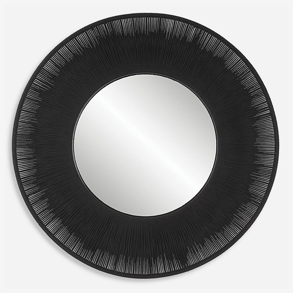 Sailor's Knot Black Round Mirror Coastal style Wall Mirror Decor Sailor's Knot Black Round Mirror Coastal style Wall Mirror Decor