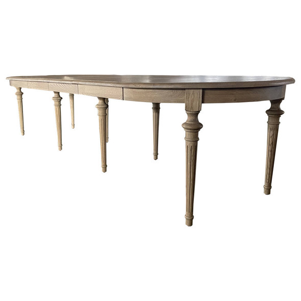 Provence Extension Dining Table - Weathered Oak Dining Room Furniture - D1646-350-105