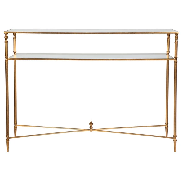 Henzler Mirrored Glass Console Table Contemporary style Accent Table Decor