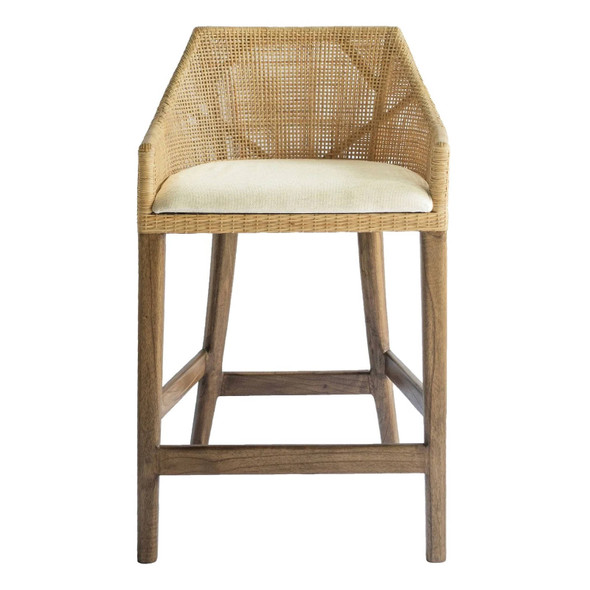 Cuban Rattan Counter Stool - Natural - Coastal style