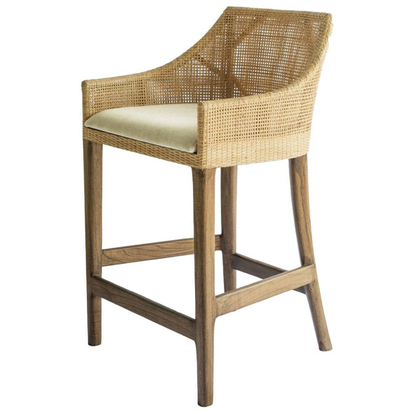 Cuban Rattan Counter Stool - Natural Kitchen Furniture - GT-108N