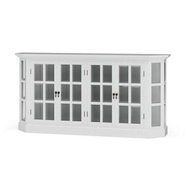 Cape Cod Narrow Media Console - True White - Solid Timber Coastal style Living Room furniture
