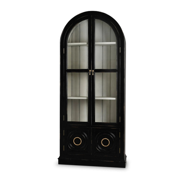 Pavilion 2 Door Display Cabinet - Size: 221H x 96W x 45D (cm) - Art Deco style
