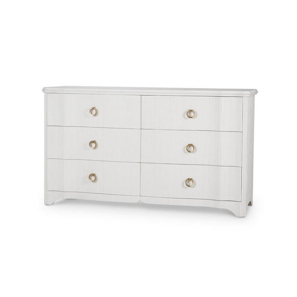 Brighton 6 Drawer Dresser - Size: 91H x 162W x 51D (cm) - Traditional style