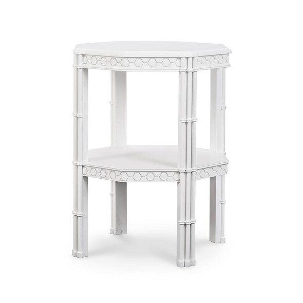 Hurlingham Side Table - Size: 76H x 62W x 62D (cm) - Boho Chic style