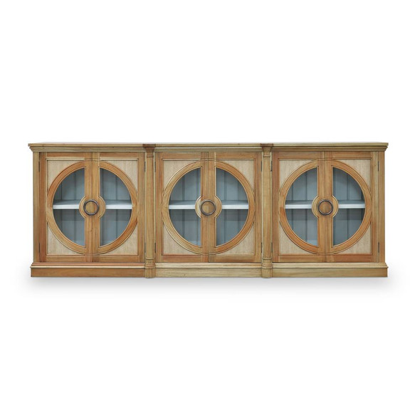 Pimlico 6 Door Sideboard - Size: 104H x 280W x 43D (cm) - Art Deco style