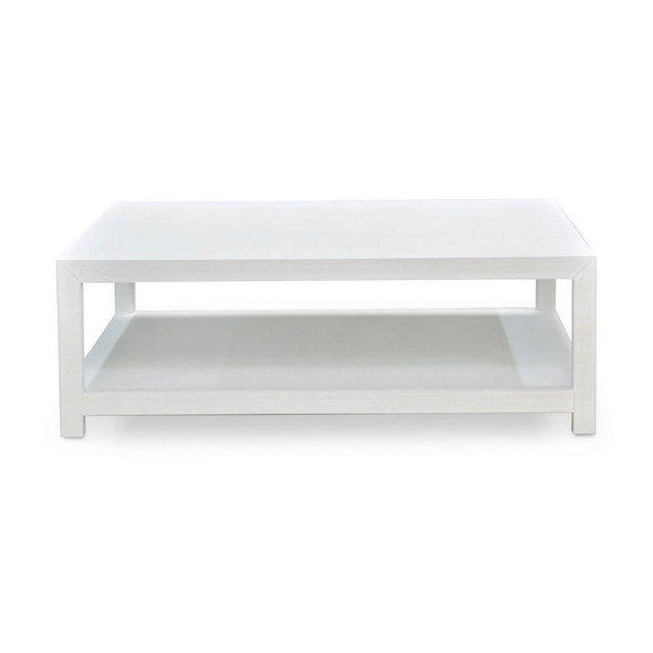 Milan Square Linen Wrapped Cofffee Table - Solid Timber Mid-Century Modern style Living Room furniture