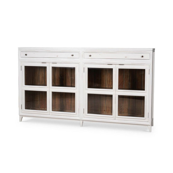 Paris Sideboard w/ 2 Drawers - Size: 122H x 213W x 41D (cm) - Mid-Century Modern style