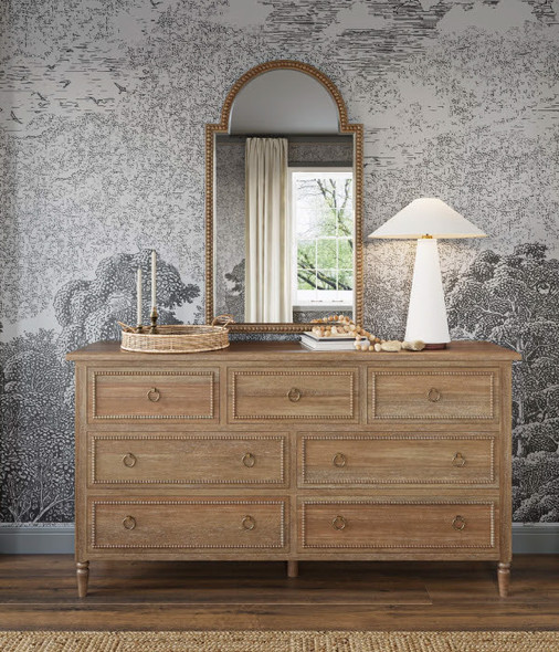 Cholet 7 Drawer Dresser - Size: 100H x 183W x 45D (cm) - Traditional style