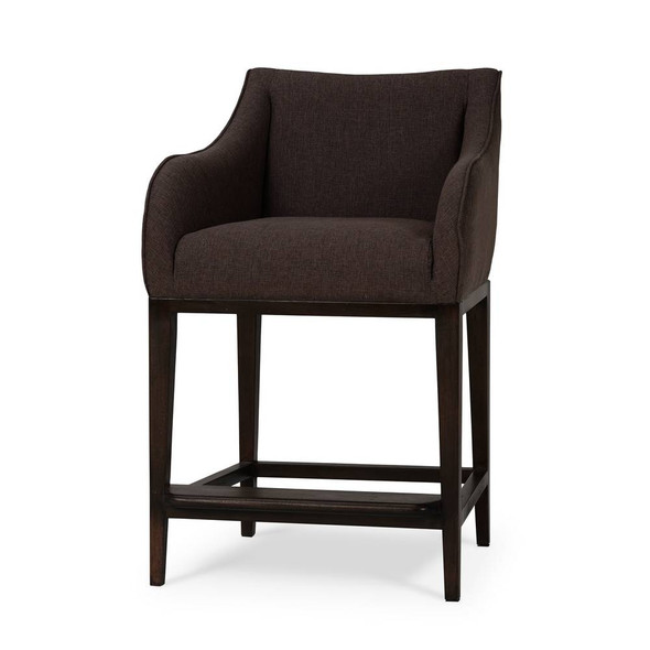 Elanor Counter Stool w/ Arms - Size: 97H x 59W x 62D (cm) - Contemporary style Kitchen furniture