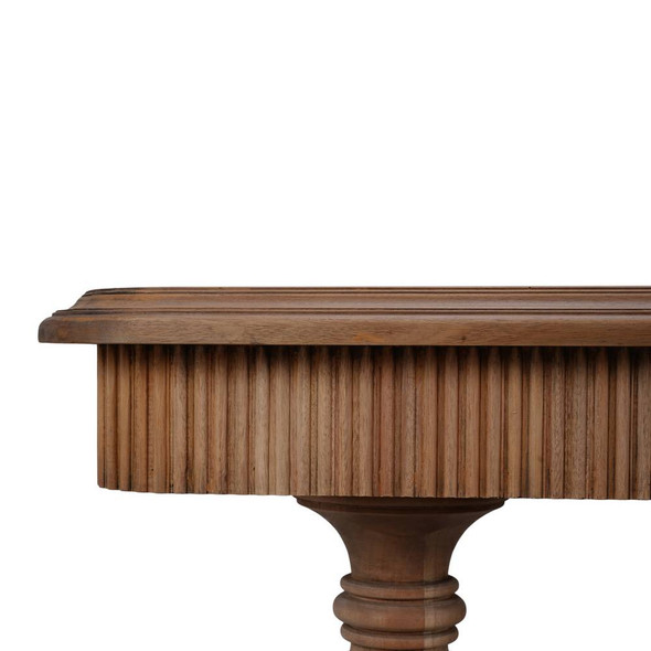 Kraton 2 Drawer Pedestal Console Table - Size: 82H x 183W x 46D (cm) - Mid-Century Modern style